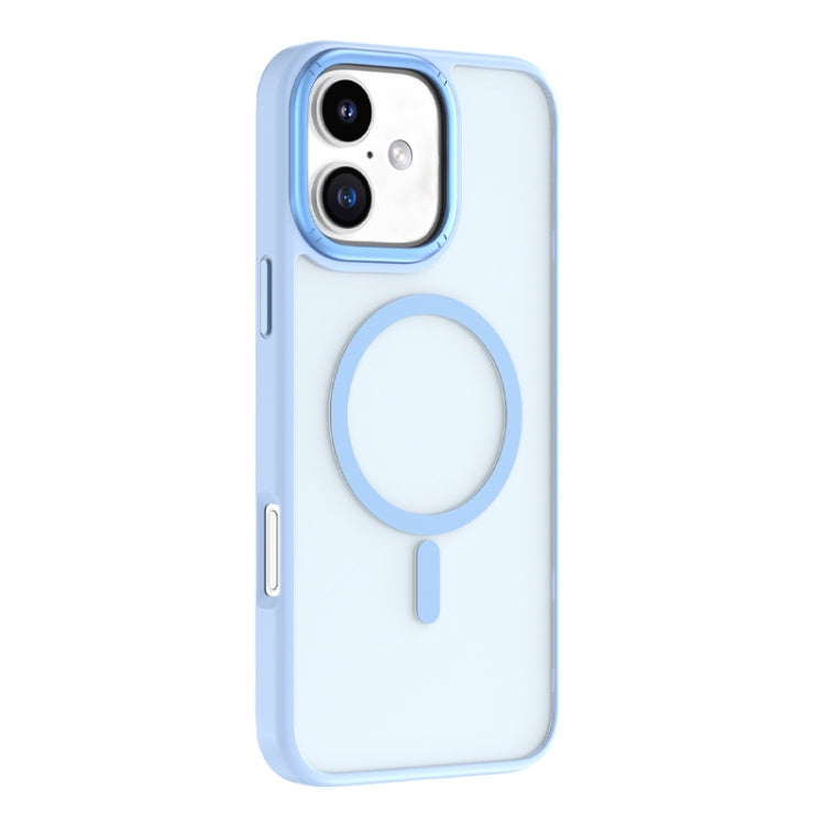 For iPhone 16 Mutural Skin Feel Series Frosted MagSafe Magnetic Phone Case(Light Blue) - iPhone 16 Cases by Mutural | Online Shopping South Africa | PMC Jewellery | Buy Now Pay Later Mobicred