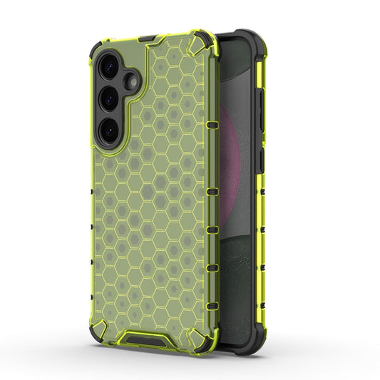 For Samsung Galaxy S25+ 5G Honeycomb Shockproof Phone Case(Green) - Galaxy S25+ 5G Cases by PMC Jewellery | Online Shopping South Africa | PMC Jewellery | Buy Now Pay Later Mobicred