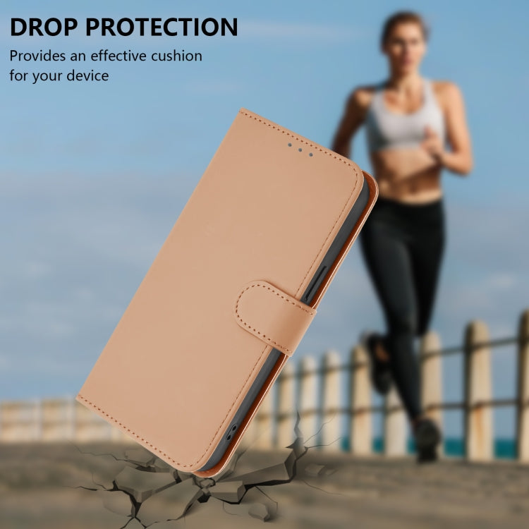 For Honor Magic6 Pro Skin Feel Solid Color Leather Phone Case with Lanyard(Nude) - Honor Cases by PMC Jewellery | Online Shopping South Africa | PMC Jewellery | Buy Now Pay Later Mobicred