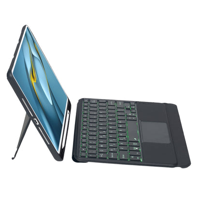 For Huawei MatePad Pro 10.8 2021 / 2019 Detachable Backlit Bluetooth Keyboard Leather Case with Touchpad(Black) - Huawei Keyboard by PMC Jewellery | Online Shopping South Africa | PMC Jewellery | Buy Now Pay Later Mobicred