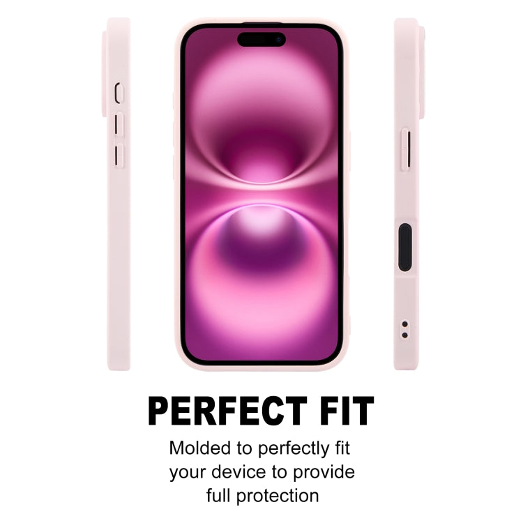 For iPhone 16 Plus GEBEI Plain Leather TPU Hybrid PU Phone Case(Pink) - iPhone 16 Plus Cases by GEBEI | Online Shopping South Africa | PMC Jewellery | Buy Now Pay Later Mobicred