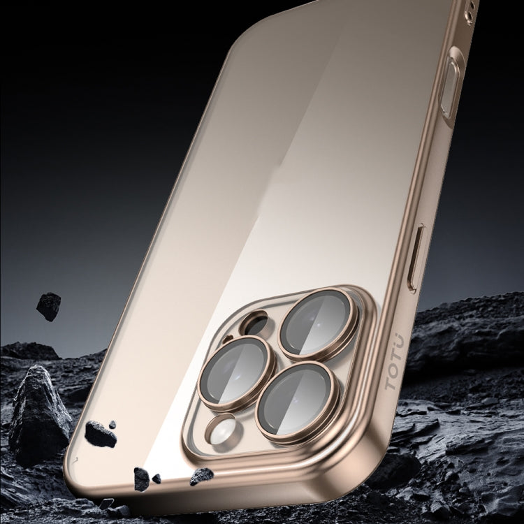 For iPhone 16 TOTU PC-2 Soft Jane Series Electroplated TPU Phone Case with Lens Film(Black) - iPhone 16 Cases by TOTUDESIGN | Online Shopping South Africa | PMC Jewellery | Buy Now Pay Later Mobicred