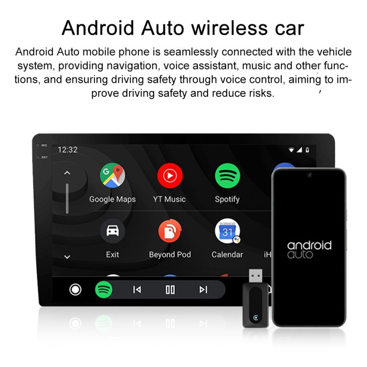 2 in 1 CarPlay and Android Auto Car Connectivity Box Wireless Auto Smart Adapter(Black) - Bluetooth Adapters by PMC Jewellery | Online Shopping South Africa | PMC Jewellery | Buy Now Pay Later Mobicred