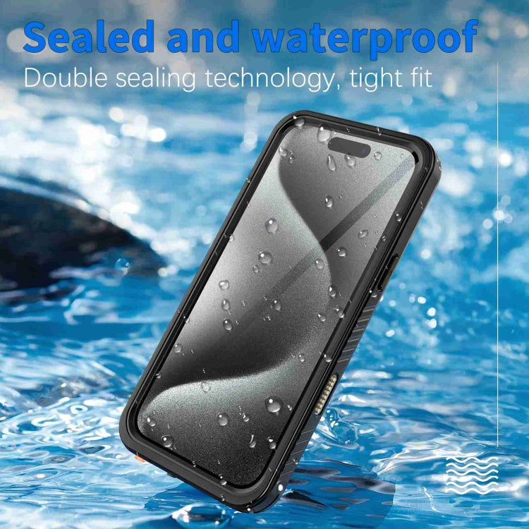 For iPhone 16 Pro Max RedPepper IP68 Waterproof Triple-proof Phone Case(Black) - iPhone 16 Pro Max Cases by RedPepper | Online Shopping South Africa | PMC Jewellery | Buy Now Pay Later Mobicred