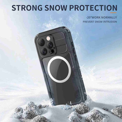 For iPhone 16 Pro Max RedPepper IP68 Waterproof Triple-proof MagSafe Phone Case(Black) - iPhone 16 Pro Max Cases by RedPepper | Online Shopping South Africa | PMC Jewellery | Buy Now Pay Later Mobicred