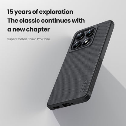 For Xiaomi 14T Pro NILLKIN Frosted Shield Pro PC + TPU Phone Case(Black) - 14T Pro Cases by NILLKIN | Online Shopping South Africa | PMC Jewellery | Buy Now Pay Later Mobicred