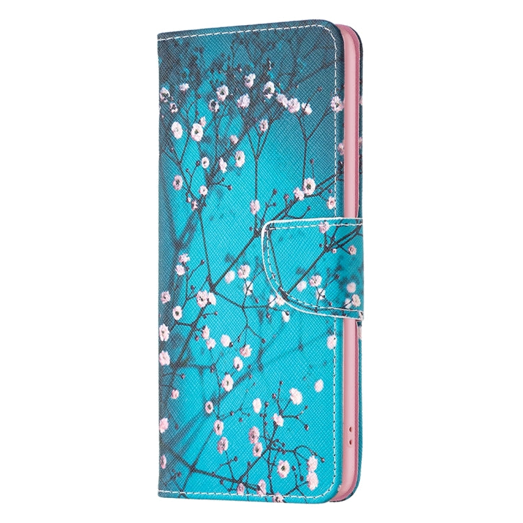 For Samsung Galaxy S25 5G Colored Drawing Pattern Leather Phone Case(Plum Blossom) - Galaxy S25 5G Cases by PMC Jewellery | Online Shopping South Africa | PMC Jewellery | Buy Now Pay Later Mobicred