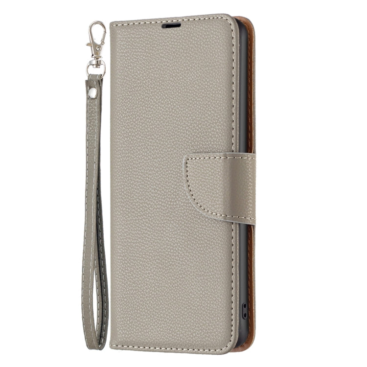 For Samsung Galaxy S25 5G Litchi Texture Pure Color Flip Leather Phone Case(Grey) - Galaxy S25 5G Cases by PMC Jewellery | Online Shopping South Africa | PMC Jewellery | Buy Now Pay Later Mobicred