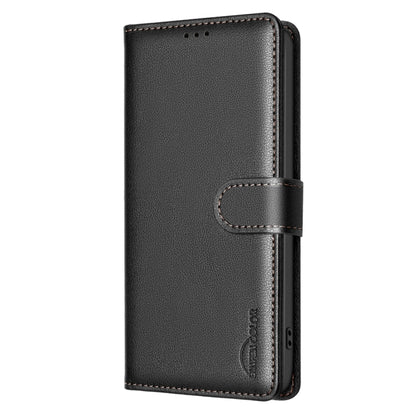 For Samsung Galaxy S25 Ultra 5G Litchi Texture RFID Anti-theft Leather Phone Case(Black) - Galaxy S25 Ultra 5G Cases by PMC Jewellery | Online Shopping South Africa | PMC Jewellery | Buy Now Pay Later Mobicred