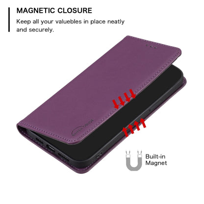 For Samsung Galaxy S25 Ultra 5G Magnetic Leather Phone Case(Purple) - Galaxy S25 Ultra 5G Cases by PMC Jewellery | Online Shopping South Africa | PMC Jewellery | Buy Now Pay Later Mobicred