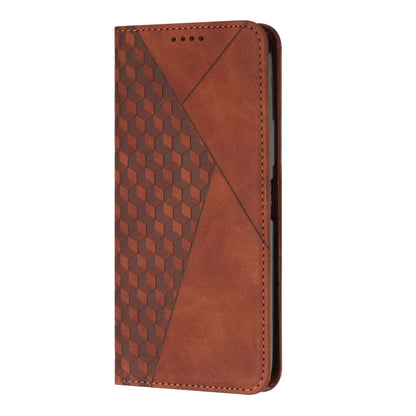 For Samsung Galaxy S25 / S24 5G Diamond Splicing Skin Feel Magnetic Leather Phone Case(Brown) - Galaxy S25 5G Cases by PMC Jewellery | Online Shopping South Africa | PMC Jewellery | Buy Now Pay Later Mobicred