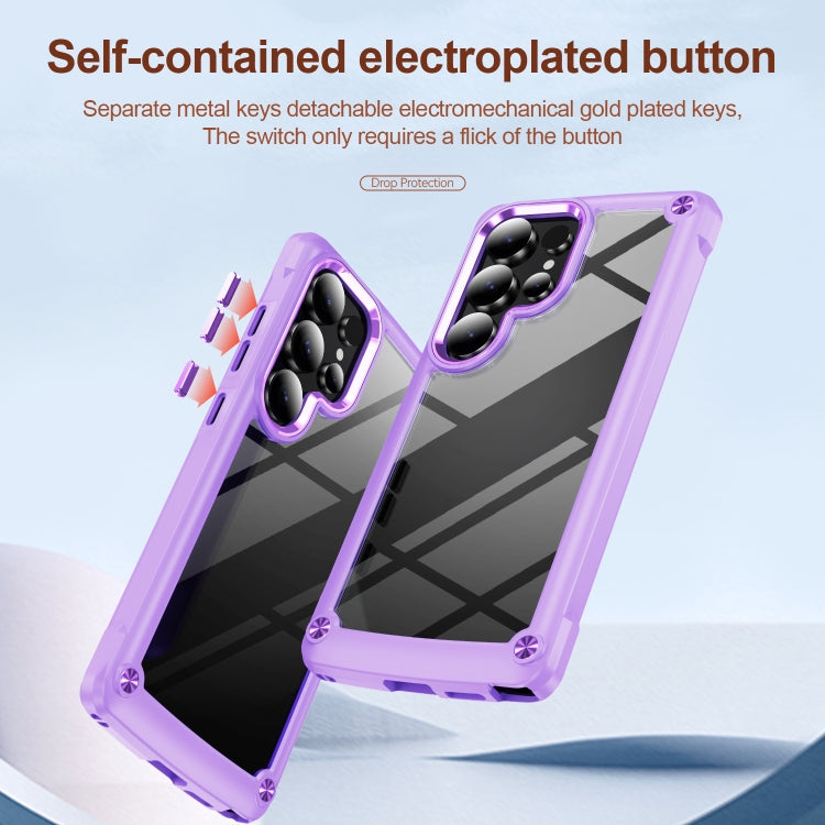 For Samsung Galaxy S25 Ultra 5G TPU + PC Lens Protection Phone Case(Purple) - Galaxy S25 Ultra 5G Cases by PMC Jewellery | Online Shopping South Africa | PMC Jewellery | Buy Now Pay Later Mobicred