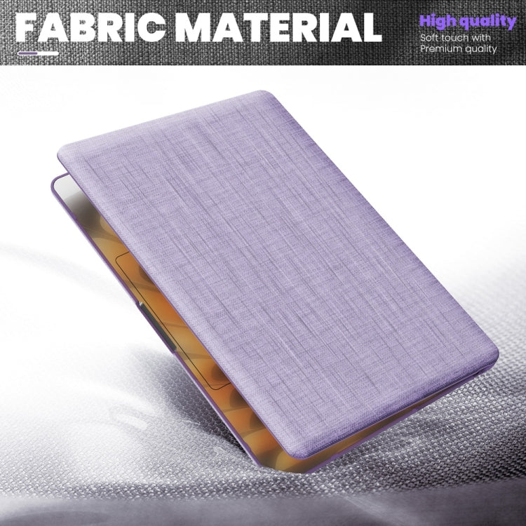 For MacBook Air 15.3 inch A3114 / A2941 Fabric Magnetic Holder Laptop Protective Case(Purple) - MacBook Air Cases by PMC Jewellery | Online Shopping South Africa | PMC Jewellery | Buy Now Pay Later Mobicred