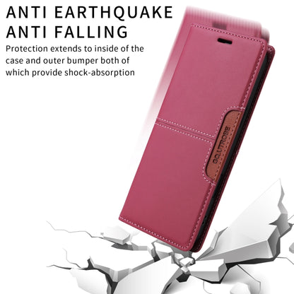 For iPhone 16 Plus GQUTROBE G01 RFID Anti-theft Leather Phone Case(Red) - iPhone 16 Plus Cases by GQUTROBE | Online Shopping South Africa | PMC Jewellery | Buy Now Pay Later Mobicred