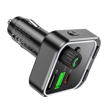 Borofone BC53 Highway PD20W & QC3.0 Car Bluetooth FM Transmitter(Black) - Bluetooth Adapters by Borofone | Online Shopping South Africa | PMC Jewellery | Buy Now Pay Later Mobicred