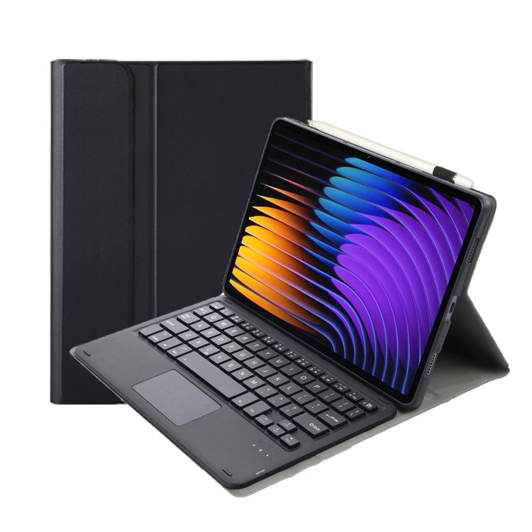 For Xiaomi Pad 7 / 7 Pro 11.2 inch A0N13-A Ultra-thin Detachable Bluetooth Keyboard Leather Tablet Case with Touchpad(Black) - Others Keyboard by PMC Jewellery | Online Shopping South Africa | PMC Jewellery | Buy Now Pay Later Mobicred