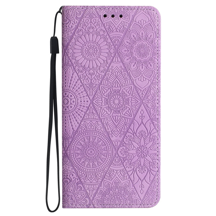 For Samsung Galaxy S25 Ultra 5G Ethnic Embossed Adsorption Leather Phone Case(Purple) - Galaxy S25 Ultra 5G Cases by PMC Jewellery | Online Shopping South Africa | PMC Jewellery | Buy Now Pay Later Mobicred