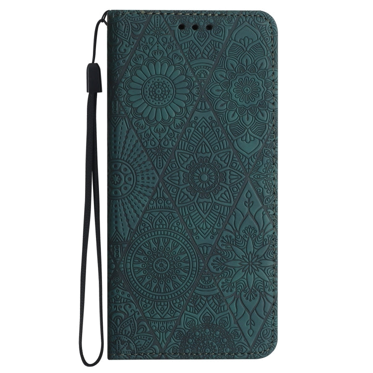 For Samsung Galaxy S25 Ultra 5G Ethnic Embossed Adsorption Leather Phone Case(Blue) - Galaxy S25 Ultra 5G Cases by PMC Jewellery | Online Shopping South Africa | PMC Jewellery | Buy Now Pay Later Mobicred