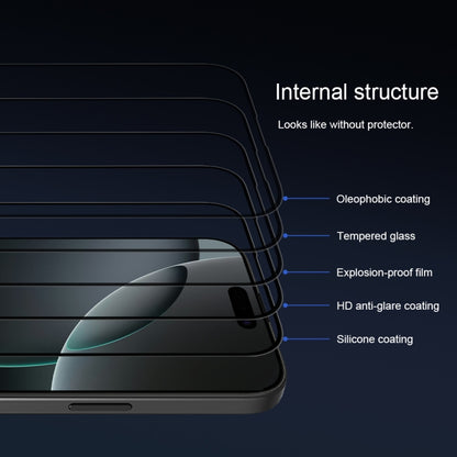 For iPhone 16 Pro NILLKIN 3D CP+MAX Anti-Explosion Full Coverage Tempered Glass Film - iPhone 16 Pro Tempered Glass by NILLKIN | Online Shopping South Africa | PMC Jewellery | Buy Now Pay Later Mobicred