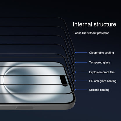 For iPhone 16 Plus NILLKIN 3D CP+MAX Anti-Explosion Full Coverage Tempered Glass Film - iPhone 16 Plus Tempered Glass by NILLKIN | Online Shopping South Africa | PMC Jewellery | Buy Now Pay Later Mobicred