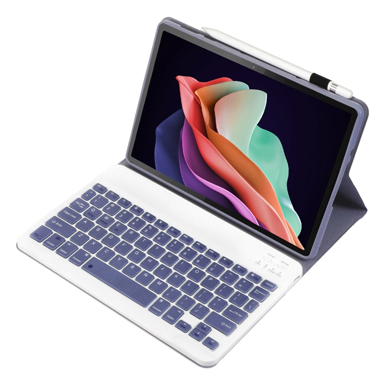 For Huawei MatePad SE 10.4 AH13 Ultra-thin Detachable Bluetooth Keyboard Leather Tablet Case(Lavender White) - Others Keyboard by PMC Jewellery | Online Shopping South Africa | PMC Jewellery | Buy Now Pay Later Mobicred