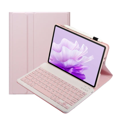 For Honor Pad X9 / X8 Pro 11.5 AH15 Ultra-thin Detachable Bluetooth Keyboard Leather Tablet Case(Pink White) - Others Keyboard by PMC Jewellery | Online Shopping South Africa | PMC Jewellery | Buy Now Pay Later Mobicred