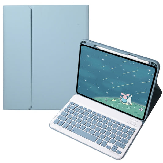 For Infinix Xpad 11 inch Candy Color Square Keys Bluetooth Keyboard Leather Case(Misty Blue) - Others Keyboard by PMC Jewellery | Online Shopping South Africa | PMC Jewellery | Buy Now Pay Later Mobicred