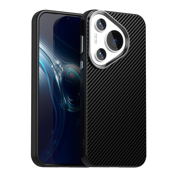 For Huawei Pura 70 Pro+ Carbon Fiber Series IMD Phone Case(Black) - Huawei Cases by PMC Jewellery | Online Shopping South Africa | PMC Jewellery | Buy Now Pay Later Mobicred