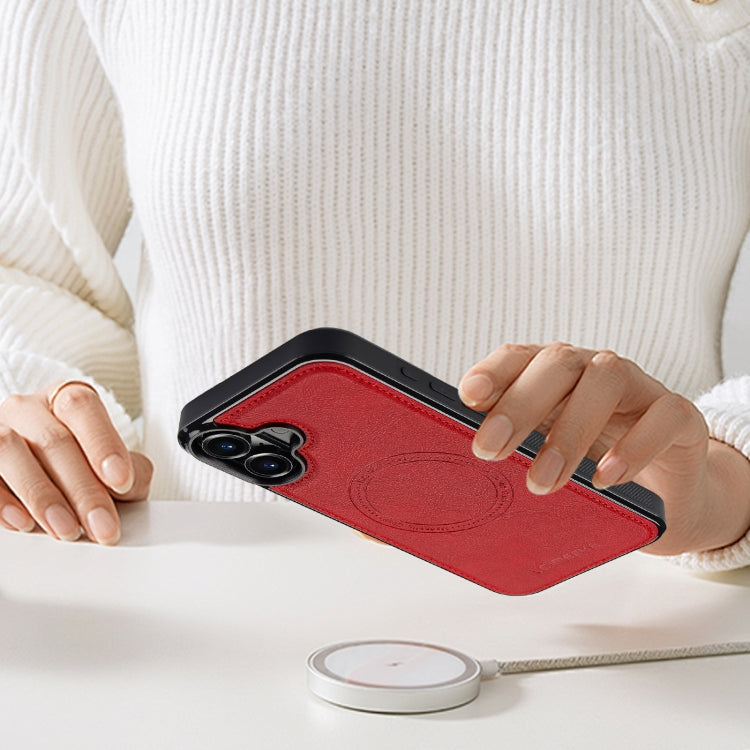 For iPhone 16 Plus LC.IMEEKE Magsafe Phone Case(Red) - iPhone 16 Plus Cases by LC.IMEEKE | Online Shopping South Africa | PMC Jewellery | Buy Now Pay Later Mobicred