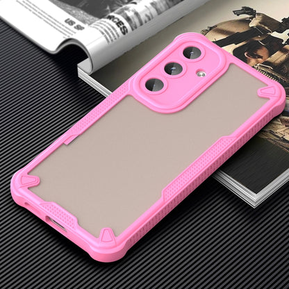 For Samsung Galaxy S25 5G Armor Glaze PC Hybrid TPU Phone Case(Pink) - Galaxy S25 5G Cases by PMC Jewellery | Online Shopping South Africa | PMC Jewellery | Buy Now Pay Later Mobicred