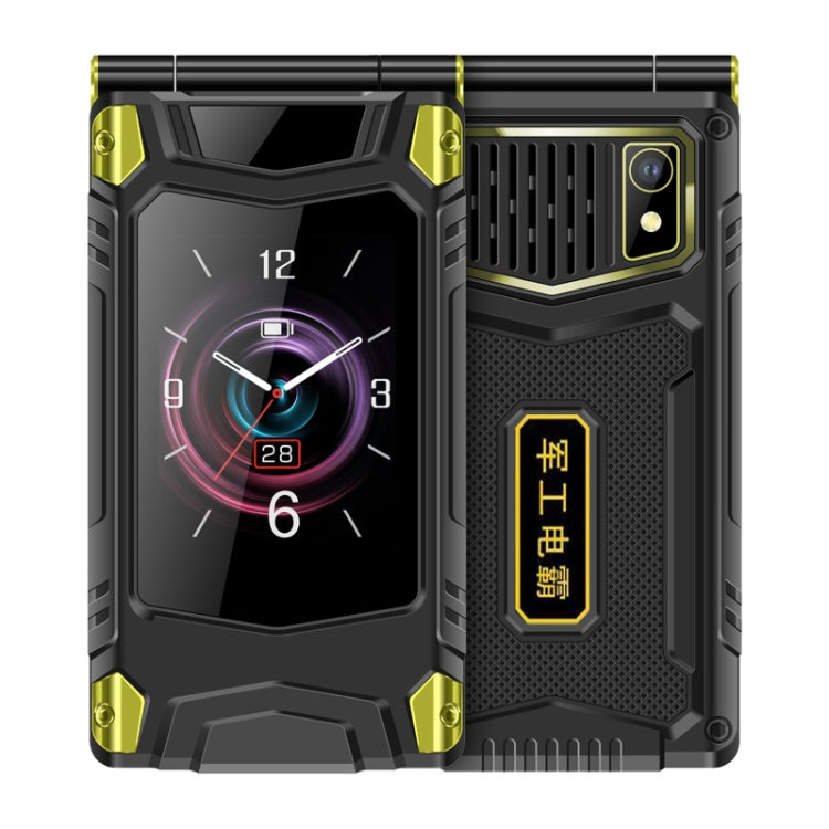 M7+ 4G Dual Screen Flip Elder Rugged Phone, 2.8 inch Inner, 2.4 inch Outer, 6800mAh Battery, 24 Keys, Flashlight, Network: 4G, Dual SIM, SOS, Plug:US Plug(Black) - Others by PMC Jewellery | Online Shopping South Africa | PMC Jewellery | Buy Now Pay Later Mobicred