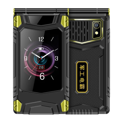 M7+ 4G Dual Screen Flip Elder Rugged Phone, 2.8 inch Inner, 2.4 inch Outer, 6800mAh Battery, 24 Keys, Flashlight, Network: 4G, Dual SIM, SOS, Plug:US Plug(Black) - Others by PMC Jewellery | Online Shopping South Africa | PMC Jewellery | Buy Now Pay Later Mobicred