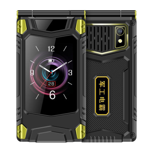 M7+ 4G Dual Screen Flip Elder Rugged Phone, 2.8 inch Inner, 2.4 inch Outer, 6800mAh Battery, 24 Keys, Flashlight, Network: 4G, Dual SIM, SOS, Plug:UK Plug(Black) - Others by PMC Jewellery | Online Shopping South Africa | PMC Jewellery | Buy Now Pay Later Mobicred