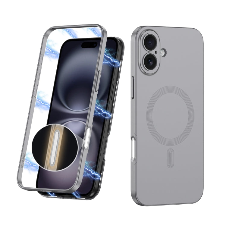 For iPhone 16 Plus GKK MagSafe Full Coverage Phone Case(Mountain Gray) - iPhone 16 Plus Cases by GKK | Online Shopping South Africa | PMC Jewellery | Buy Now Pay Later Mobicred