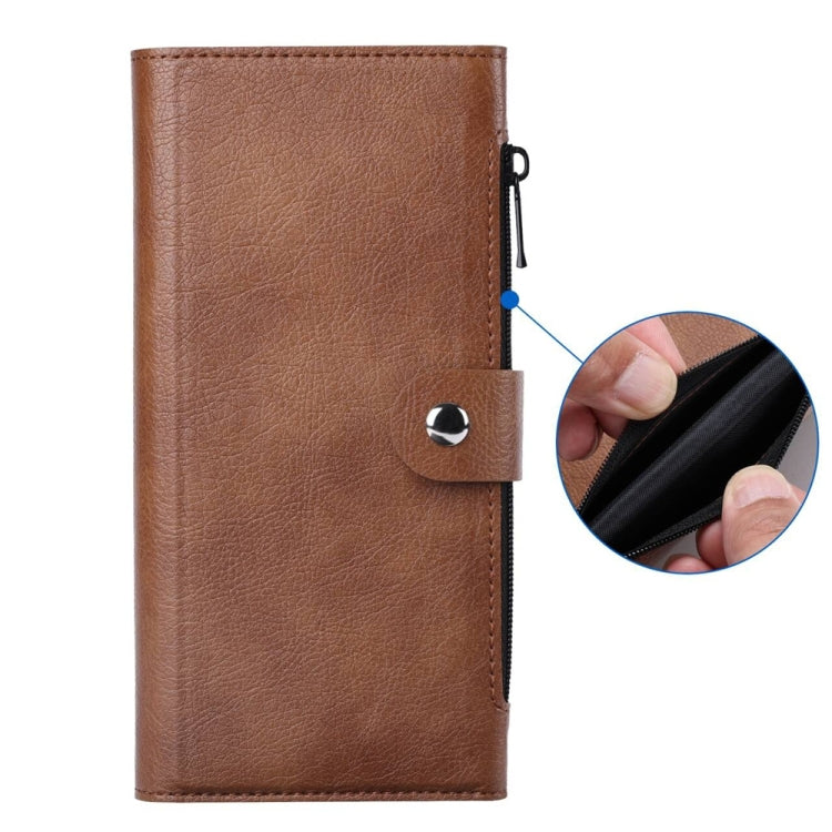 For iPhone 16 ViLi GVS-C Series MagSafe Magnetic RFID Leather Flip Phone Case(Brown) - iPhone 16 Cases by ViLi | Online Shopping South Africa | PMC Jewellery | Buy Now Pay Later Mobicred