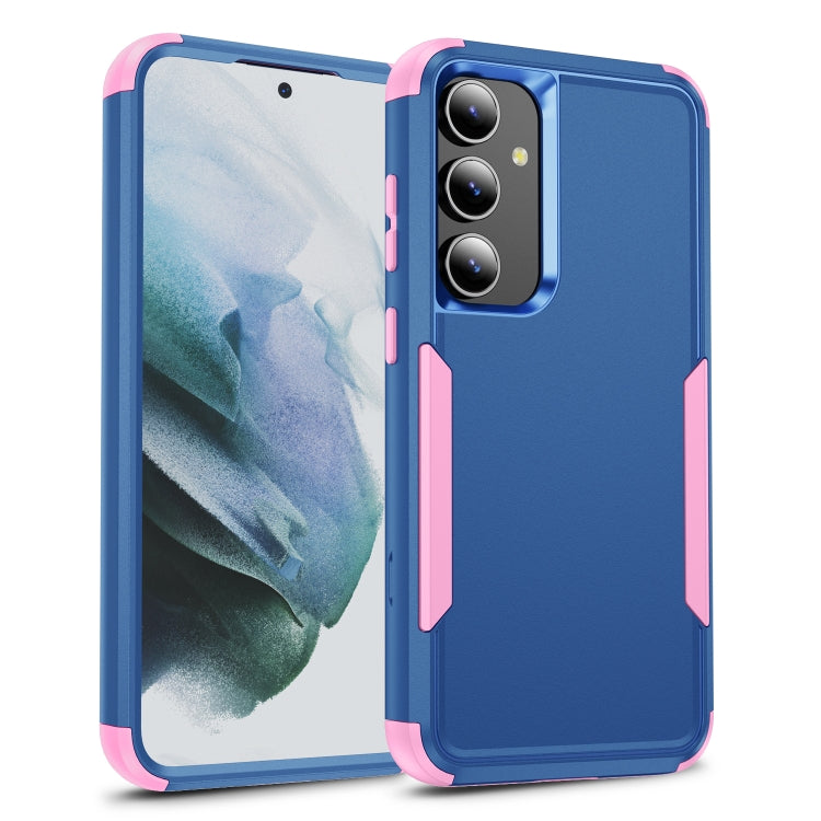 For Samsung Galaxy S25+ 5G TPU + PC Shockproof Protective Phone Case(Royal Blue + Pink) - Galaxy S25+ 5G Cases by PMC Jewellery | Online Shopping South Africa | PMC Jewellery | Buy Now Pay Later Mobicred