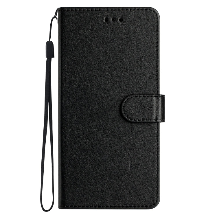 For Samsung Galaxy S25 5G Silk Texture Horizontal Flip Leather Phone Case(Black) - Galaxy S25 5G Cases by PMC Jewellery | Online Shopping South Africa | PMC Jewellery | Buy Now Pay Later Mobicred