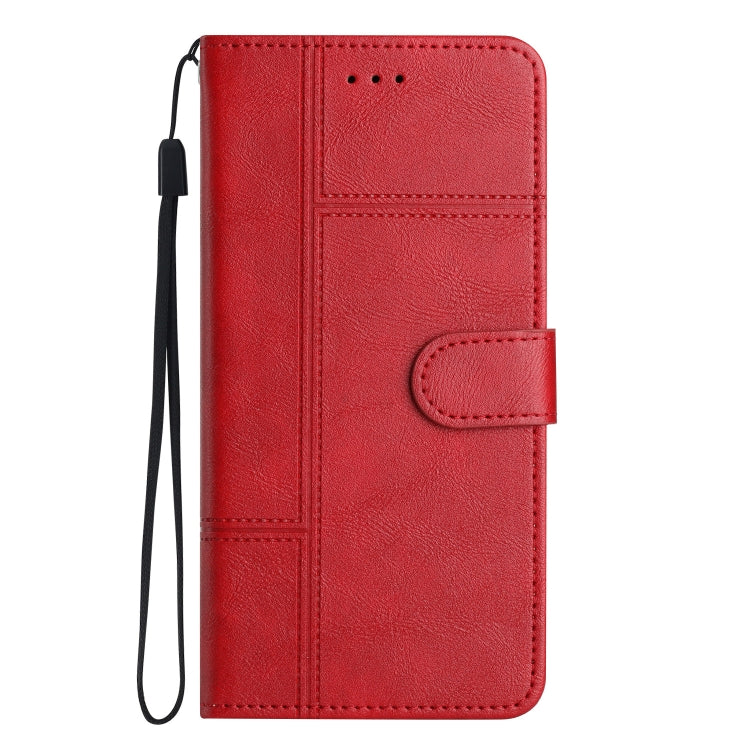 For Samsung Galaxy S25 Ultra 5G Cowhide Texture Stitching Leather Phone Case(Red) - Galaxy S25 Ultra 5G Cases by PMC Jewellery | Online Shopping South Africa | PMC Jewellery | Buy Now Pay Later Mobicred