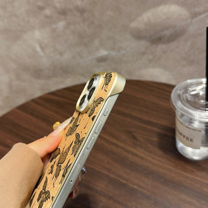 For iPhone 16 Pro Max Denior A18 WoodenPaint MagSafe Phone Case(Tree Pattern) - iPhone 16 Pro Max Cases by Denior | Online Shopping South Africa | PMC Jewellery | Buy Now Pay Later Mobicred