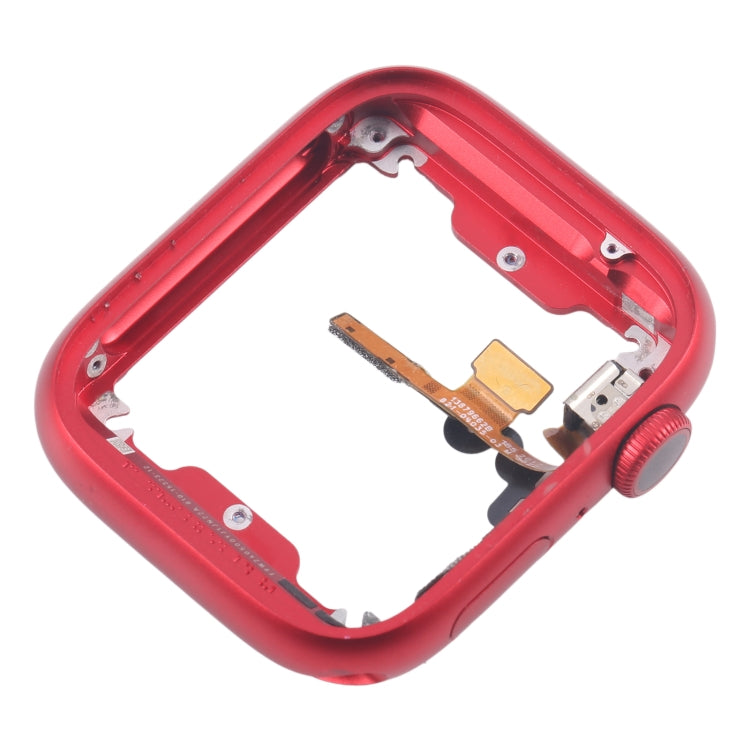 For Apple Watch Series 7 / 8 / 9 45MM GPS Aluminium Alloy Middle Frame Bezel Plate with Crown Spin Axis Flex Cable(Red) - Middle Frame by PMC Jewellery | Online Shopping South Africa | PMC Jewellery | Buy Now Pay Later Mobicred