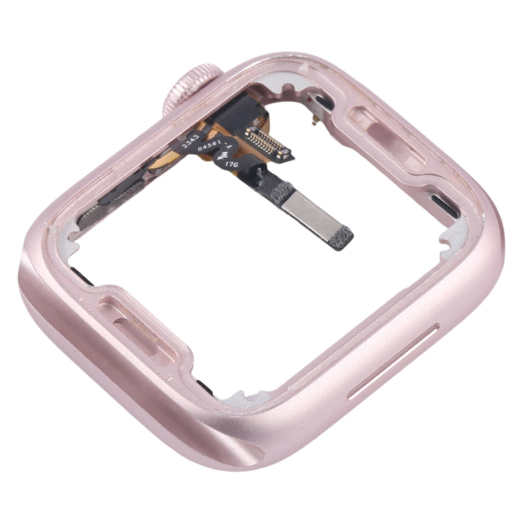 For Apple Watch Series 9 41MM LTE Aluminium Alloy Middle Frame Bezel Plate with Crown Spin Axis Flex Cable(Pink) - Middle Frame by PMC Jewellery | Online Shopping South Africa | PMC Jewellery | Buy Now Pay Later Mobicred