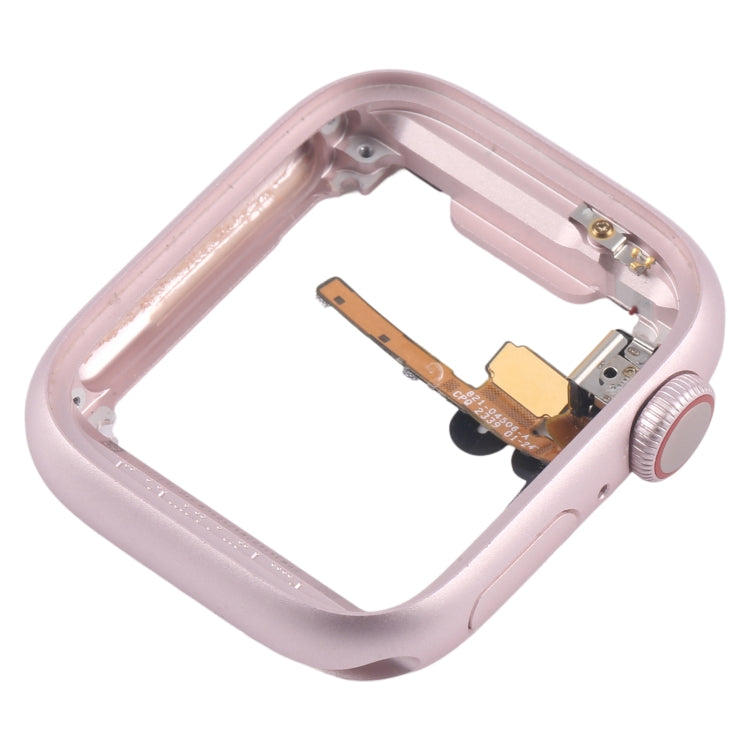 For Apple Watch Series 9 41MM LTE Aluminium Alloy Middle Frame Bezel Plate with Crown Spin Axis Flex Cable(Pink) - Middle Frame by PMC Jewellery | Online Shopping South Africa | PMC Jewellery | Buy Now Pay Later Mobicred