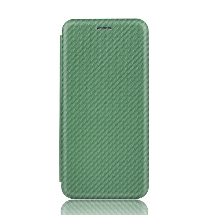 For Blackview A80 Carbon Fiber Texture Horizontal Flip TPU + PC + PU Leather Case with Card Slot(Green) - More Brand by PMC Jewellery | Online Shopping South Africa | PMC Jewellery | Buy Now Pay Later Mobicred