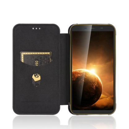 For Blackview BV5500 / BV5500 Pro / BV5500 Plus Carbon Fiber Texture Horizontal Flip TPU + PC + PU Leather Case with Card Slot(Black) - More Brand by PMC Jewellery | Online Shopping South Africa | PMC Jewellery | Buy Now Pay Later Mobicred