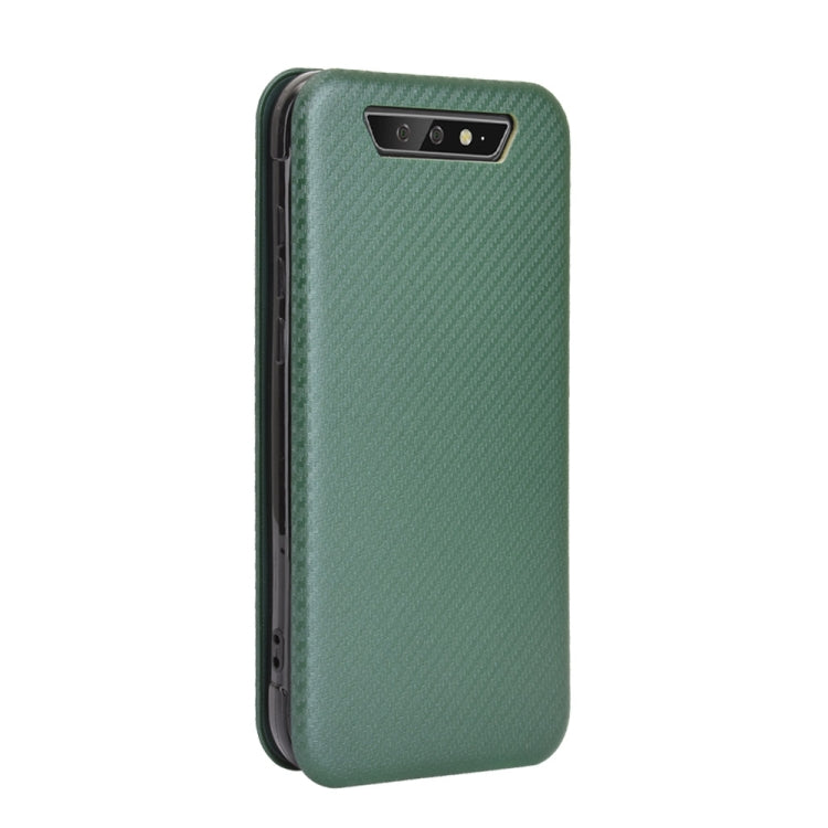 For Blackview BV5500 / BV5500 Pro / BV5500 Plus Carbon Fiber Texture Horizontal Flip TPU + PC + PU Leather Case with Card Slot(Green) - More Brand by PMC Jewellery | Online Shopping South Africa | PMC Jewellery | Buy Now Pay Later Mobicred