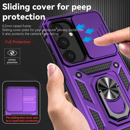 For Samsung Galaxy S25+ 5G Sliding Camshield Holder Phone Case(Purple) - Galaxy S25+ 5G Cases by PMC Jewellery | Online Shopping South Africa | PMC Jewellery | Buy Now Pay Later Mobicred