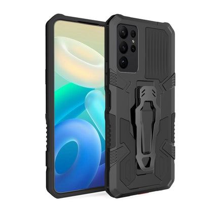 For Samsung Galaxy S25 Ultra 5G Armor Warrior Shockproof PC + TPU Phone Case(Black) - Galaxy S25 Ultra 5G Cases by PMC Jewellery | Online Shopping South Africa | PMC Jewellery | Buy Now Pay Later Mobicred