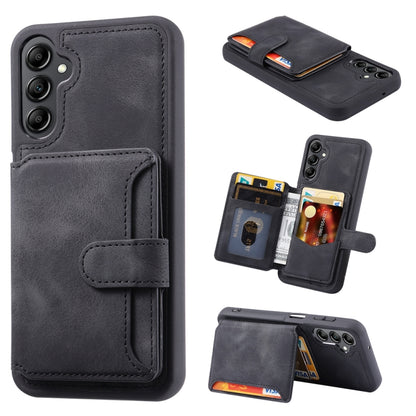 For Samsung Galaxy S25+ 5G Skin Feel Dream RFID Anti-theft PU Card Bag Phone Case(Black) - Galaxy S25+ 5G Cases by PMC Jewellery | Online Shopping South Africa | PMC Jewellery | Buy Now Pay Later Mobicred