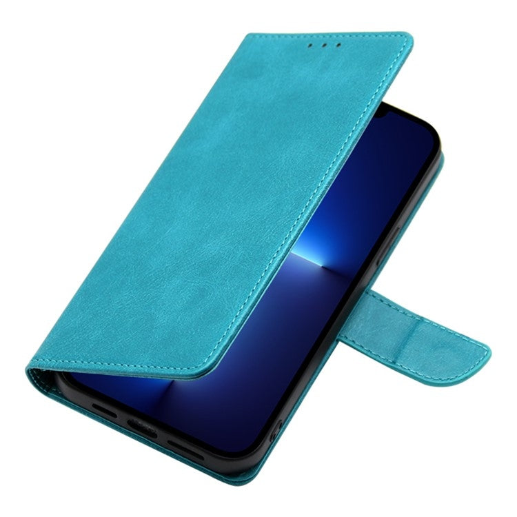 For Samsung Galaxy S25+ 5G Calf Texture Buckle Flip Leather Phone Case(Light Blue) - Galaxy S25+ 5G Cases by PMC Jewellery | Online Shopping South Africa | PMC Jewellery | Buy Now Pay Later Mobicred