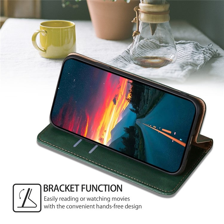 For Samsung Galaxy S25 5G Gloss Oil Solid Color Magnetic Leather Phone Case(Green) - Galaxy S25 5G Cases by PMC Jewellery | Online Shopping South Africa | PMC Jewellery | Buy Now Pay Later Mobicred